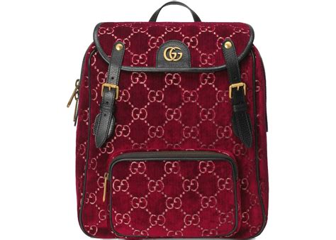 gucci velvet backpack replica|authenticating gucci bag.